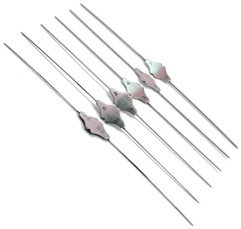 6 Pcs Bowman Lacrimal Probe 6" Surgical Dental ENT 0000-000, 00-0, 1-2, 3-4, 5-6, 7-8 in Saudi Arabia