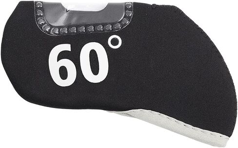 Neoprene Irons Headcover, Flexible for All Irons, 7 Options Available, Plastic Window, Irons Cover, 48°-60° in Saudi Arabia