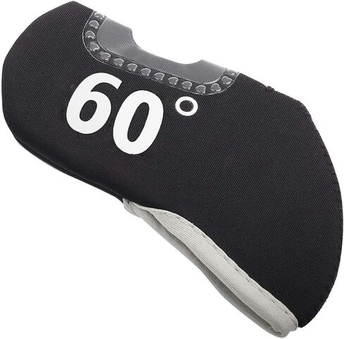 Neoprene Irons Headcover, Flexible for All Irons, 7 Options Available, Plastic Window, Irons Cover, 48°-60° in Saudi Arabia