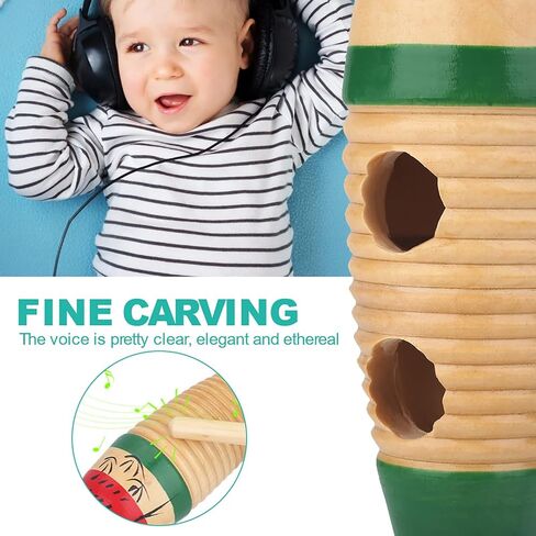 Colorful Fish Shaped Guiro Instrumen, Guiro Instrument Fish Shaped with Rhythm Sticks for Adults (21cm) in Kuwait