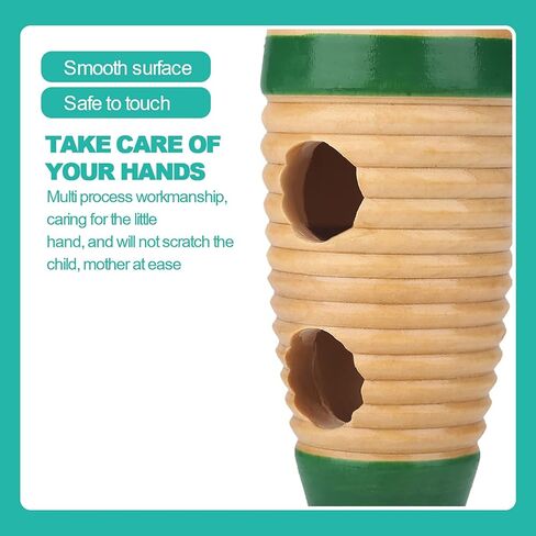 Colorful Fish Shaped Guiro Instrumen, Guiro Instrument Fish Shaped with Rhythm Sticks for Adults (21cm) in Kuwait