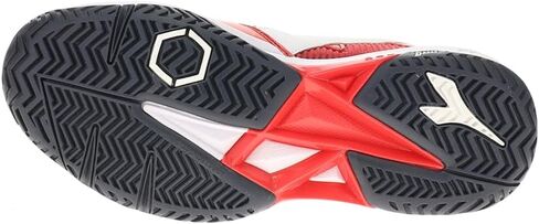 حذاء رياضي للتنس B.Icon 2 للأولاد من Diadora - أزرق، أحمر، أبيض - مقاس 5.5 M in Saudi Arabia