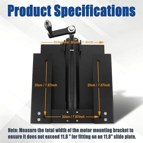 Adjustable Manual Boat Jack Plate for Outboard Motors Up to 30hp, Standard Manual Jack Plate with Easy On-Water Adjustment, High Grade Marine Material, Black in Kuwait