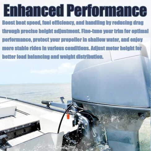 Adjustable Manual Boat Jack Plate for Outboard Motors Up to 30hp, Standard Manual Jack Plate with Easy On-Water Adjustment, High Grade Marine Material, Black in Kuwait