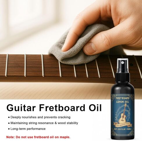 9pcs Guitar Cleaning Maintenance Kit with Guitar Cleaner, Polish, Fretboard Oil, String Oil, for All Guitar Types, Ideal for Beginners, Players, and Collectors in Kuwait