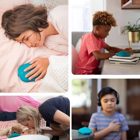 Zenimal Kids Meditation Audio Player - Patented Screen-Free Mindfulness Device with 9 Audio Meditations and 60 Minutes of Soothing Sounds and Music, Teal in Kuwait