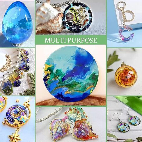 500G Black UV Resin-Upgrade Quick Cure! Hard Type Color Resin, UV Glue Ultraviolet Curing, Solar Cure Sunlight Activated Resin Clear Adhesive Glue for Jewelry Making-Black in Kuwait