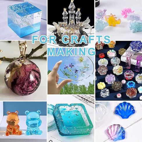 500G Black UV Resin-Upgrade Quick Cure! Hard Type Color Resin, UV Glue Ultraviolet Curing, Solar Cure Sunlight Activated Resin Clear Adhesive Glue for Jewelry Making-Black in Kuwait