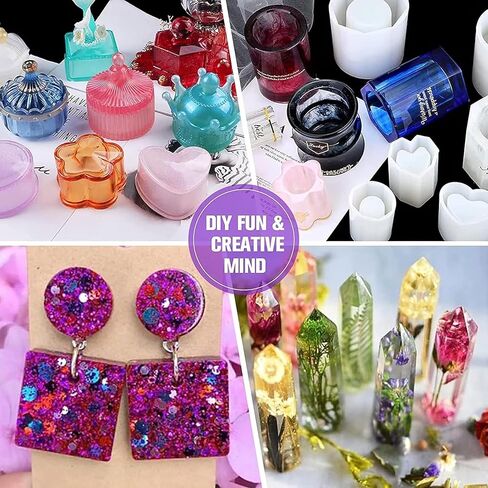 500G Black UV Resin-Upgrade Quick Cure! Hard Type Color Resin, UV Glue Ultraviolet Curing, Solar Cure Sunlight Activated Resin Clear Adhesive Glue for Jewelry Making-Black in Kuwait