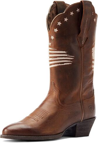 ARIAT BMVY9 HERITAGE R TOE Stretchfit Western Boot Brown 6.5 in Kuwait