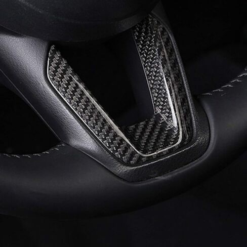 Steering Wheel Trim, Car Steering Wheel Trim Cover Sequin Decorative Stickers Fit for Mazda 3 Axela/CX-4/CX-5(Glossy Black) in Saudi Arabia