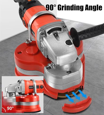 Electric Concrete Grinder, Adjustable Speed Rock Polisher, Floor Polishing Machine for Stone Marble Tile Cement Concrete Floor Grinding Cleaning, 3x Diamond Grinding Wheels, 3 Sets Sanding Pads in Saudi Arabia