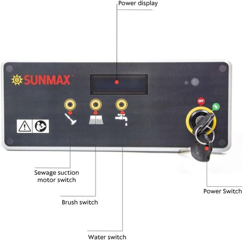 22" Walk-Behind Floor Scrubber Dryer Machine, 13.2/14.5-Gal Dual Tanks, 30,000 Sq Ft/h, Lithium Battery, 3.5-Hour Fast Charging, Commercial Hard Floor Cleaner for Tile, Vinyl, Epoxy & Concrete in Kuwait