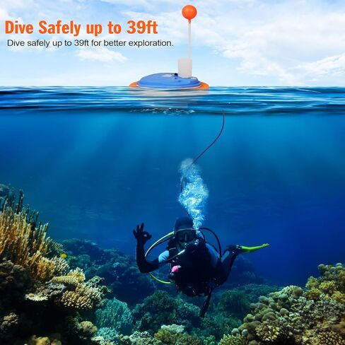 جهاز التنفس الصناعي للغوص المحمول من LieyuDive، مع BCD بحجم واحد، نظام غوص سكوبا قابل لإعادة الشحن لمدة 5.5 ساعة مع خرطوم ومنظم بطول 39 قدمًا، نظام غوص بالبطارية بدون خزان للغوص الترفيهي والغطس in Kuwait