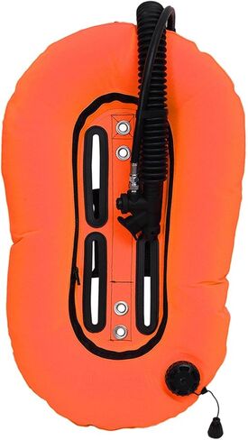 Diving Snorkeling Donut Wing Single Tank,Scuba BCD Set,Diver Gear,for Freediving, Orange in Kuwait