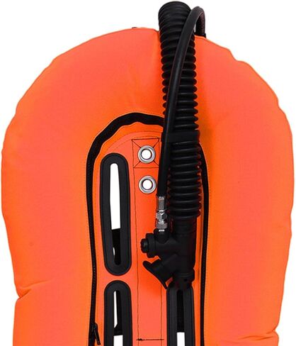 Diving Snorkeling Donut Wing Single Tank,Scuba BCD Set,Diver Gear,for Freediving, Orange in Kuwait