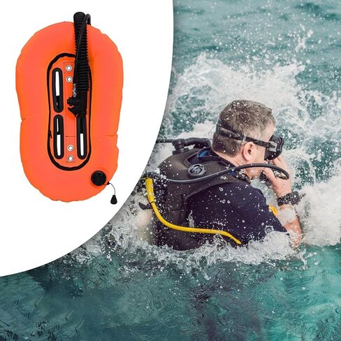 Diving Snorkeling Donut Wing Single Tank,Scuba BCD Set,Diver Gear,for Freediving, Orange in Kuwait