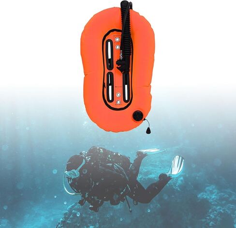 Diving Snorkeling Donut Wing Single Tank,Scuba BCD Set,Diver Gear,for Freediving, Orange in Kuwait