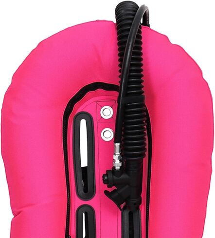 خزان واحد للغوص والغطس بجناح دونات، مجموعة بي سي دي للغوص، معدات الغواص، للغوص الحر، وردي in Kuwait