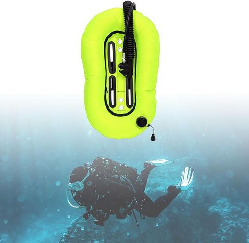 Diving Snorkeling Donut Wing Single Tank,Scuba BCD Set,Diver Gear,for Freediving, Yellow in Kuwait