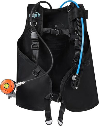 LieyuDive Dual-User Scuba Diving System with a BCD, 5-6H/7-10H Rechargeable Scuba Diving Tank with 2 60FT Hoses & Regulators, Support 2 Divers Tankless Dive System for Recreational Diving in Saudi Arabia