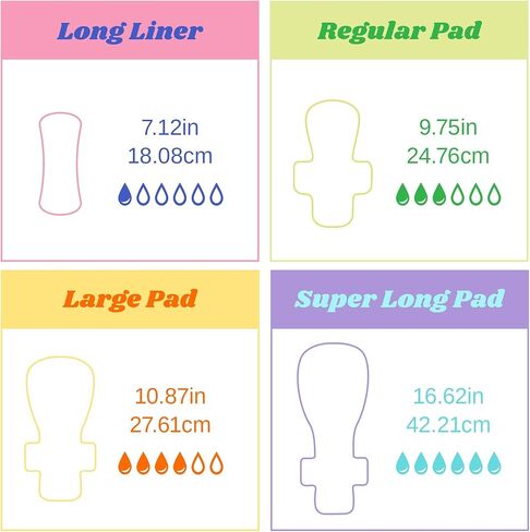 Livlit Ultra Thin Panty Liners Sanitary Pads, 100% Certified Organic Cotton from Texas, Light Absorbency, Chlorine Free, Unscented, Hypoallergenic Panty Liners for Women (40 Count) in Saudi Arabia