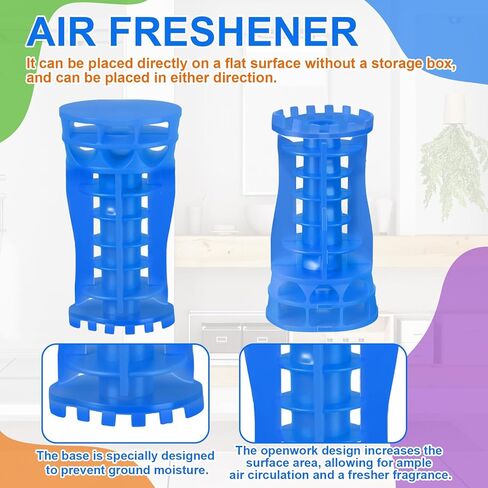 6 Pcs Air Freshener Refill Assorted Dry Fragrance Refill Technology Natural Oils Lasts 30 Days for Home Bathroom Toilet Commercial Kitchen Cherry Lemon Orange Lavender Ocean Apple 6 Scents in Kuwait