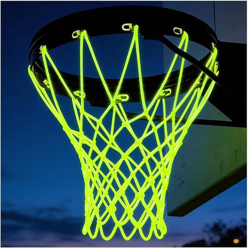 Nightlight Basketball Net, Luminous Outdoor Portable Sun Powered Sport Nylon for Pool Beach Backyard, Anti Whip in Kuwait