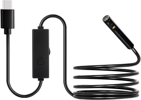 Happybuy Dual-Lens 1920P HD Endoscope Camera: Sporting 8 + 1 Adjustable LEDs, 10FT Snake Cable, 2X Zoom. IP67 Waterproof for Automotive, Plumbing & All Your Inspection Needs! in Saudi Arabia