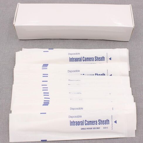 100PCS Disposable Intraoral Camera Sheath, Dental Endoscope Protective Film Sleeves Dentista Tools Instrument in Saudi Arabia