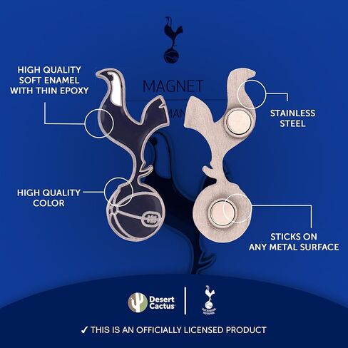 Desert Cactus Tottenham Hotspur Metal Magnet Spurs Soccer Football Officially Licensed in Saudi Arabia