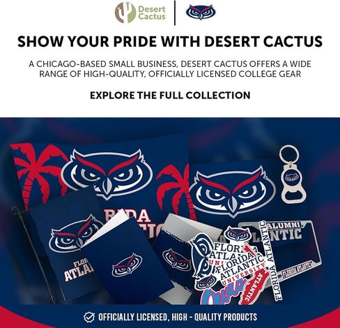 Desert Cactus Florida Atlantic University Acrylic Magnet 3 Pack FAU Owls Officially Licensed (Magnet Set A) in Saudi Arabia