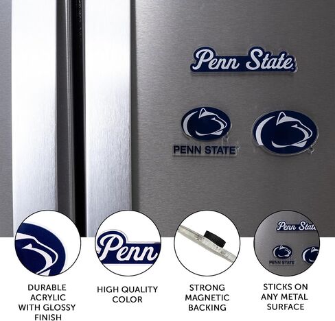 Desert Cactus Penn State University Acrylic Magnet 3 Pack PSU Nittany Lions Decorative Design Officially Licensed (Magnet Set A) in Saudi Arabia