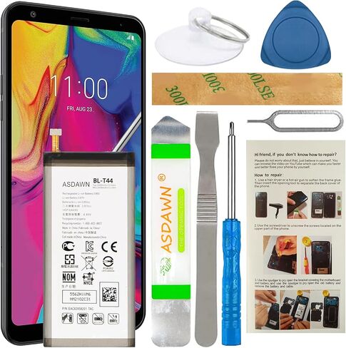 ASDAWN BL-T37 for LG Stylo 4 Battery Replacement, for LG V40 ThinQ LM-V405UA and LG Stylo 4 Q710 Q710AL Q710TS Q710MS Q710CS Q710US EAC63958201 with Repair Tool Parts + Installation Instruction in Saudi Arabia