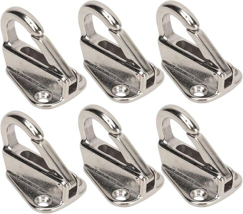 6Pcs Hook Stainless Steel Heavy Duty Spring Buckle Type Hanger Marine Hardware Hook, Boat Fender for Home Engineering Easily Hang and Adjust in Kuwait