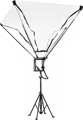 Basketball Trainer with 180° Rotating Track Adjustable Height Basketballs Return Attachment with Net Return System Portable Hoop Trainer Tripod for Continuous Solo Practice in Saudi Arabia