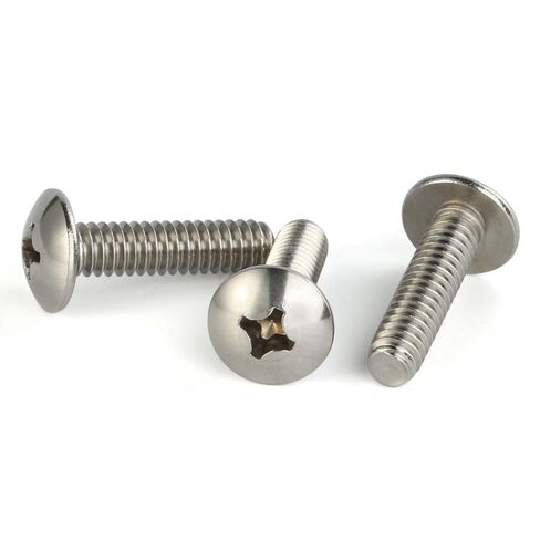 Mellewell #8-32 x 3/4" Truss Head Machine Screws, Full Thread, 18-8 Stainless Steel, Quantity 100 in Saudi Arabia