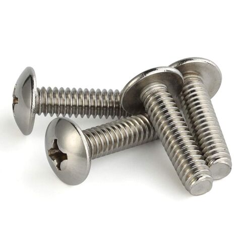 Mellewell #8-32 x 3/4" Truss Head Machine Screws, Full Thread, 18-8 Stainless Steel, Quantity 100 in Saudi Arabia