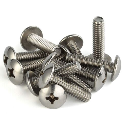 Mellewell #8-32 x 3/4" Truss Head Machine Screws, Full Thread, 18-8 Stainless Steel, Quantity 100 in Saudi Arabia