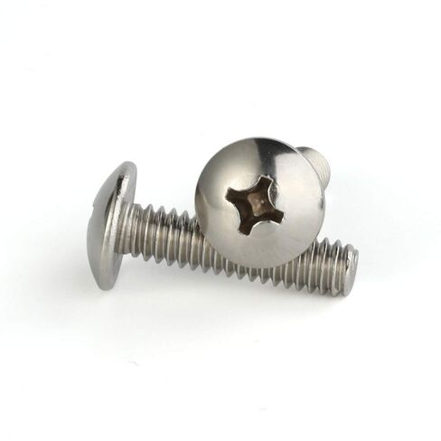 Mellewell #8-32 x 3/4" Truss Head Machine Screws, Full Thread, 18-8 Stainless Steel, Quantity 100 in Saudi Arabia