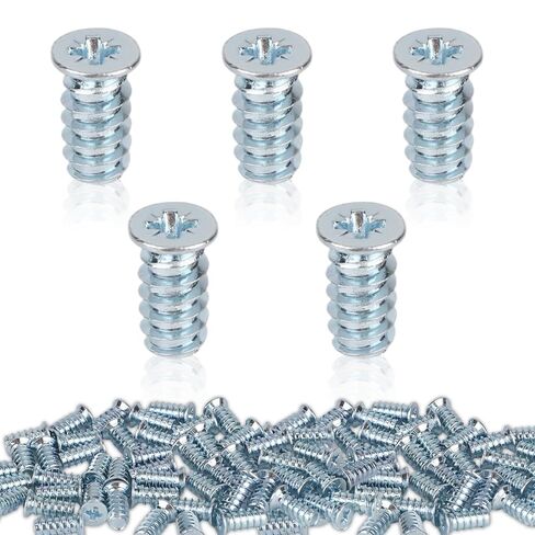 50pcs Drawer Rail Euro Screws Compatible with IKEA 100349, Crosshead Self Tapping Screws Replacement for Furniture Assembly in Saudi Arabia