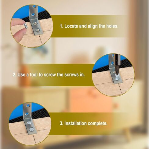 50pcs Drawer Rail Euro Screws Compatible with IKEA 100349, Crosshead Self Tapping Screws Replacement for Furniture Assembly in Saudi Arabia