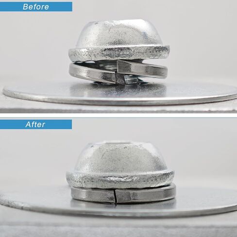 100 قطعة #10 غسالة بقفل مقسم، غسالة بقفل زنبركي 18-8 (304) من الفولاذ المقاوم للصدأ، فضي (100، فضي، #10) in Kuwait