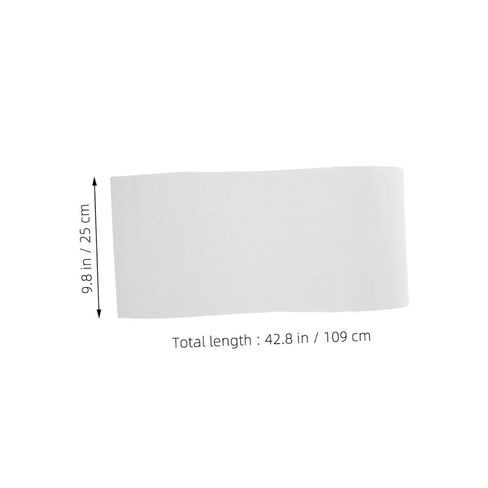 Longboard Skateboard Grip Tape Sheet 109cm White Sandpaper Non-Slip Adhesive Scooter Traction Tape for Road Boards and Stairs in Saudi Arabia