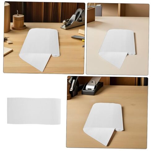 Longboard Skateboard Grip Tape Sheet 109cm White Sandpaper Non-Slip Adhesive Scooter Traction Tape for Road Boards and Stairs in Saudi Arabia