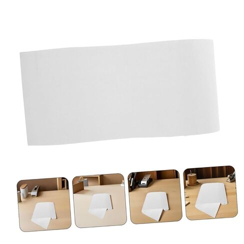 minkissy Skateboard Grip Tape Sheet 109cm Non Slip Sandpaper Adhesive Tape White for Scooter Deck and Outdoor Sports in Saudi Arabia