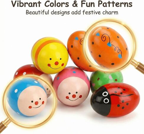 7 قطع من هزازات بيض عيد الفصح الموسيقية للأطفال - ألعاب إيقاعية غير سامة، بيض بلاستيكي ملون لحشو سلة عيد الفصح، هدايا الحفلات، هدايا تعلم الموسيقى الحسية للأطفال الصغار in Kuwait