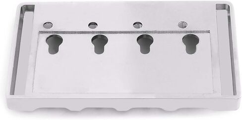 Rubatone 4 String Bass Bridge A Style Top Load and String Through Body Tailpiece with Zinc Saddles for Electric Jazz Bass P Bass High Mass Chrome in Kuwait