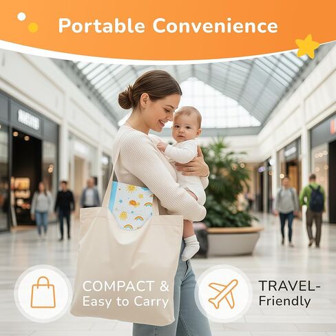SunnyGuard Disposable Changing Pads for Baby 13 x 18 Inches, 50 Diaper Changing Pad with Unique Design & 6 Layers of Protection for Nursery Use, Travel Changes & Pee Pad Protection, 33 x 46 CM in Saudi Arabia