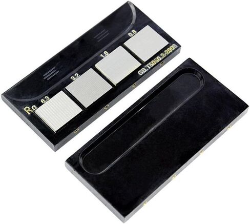 Roughness Comparison Sample RA0.8-6.3 Vertical Comparator Kit with 4 Pieces for Lathe Milling Grinding and Planer in 45 Carbon Steel for Surface Texture Measurement(grinding) in Kuwait